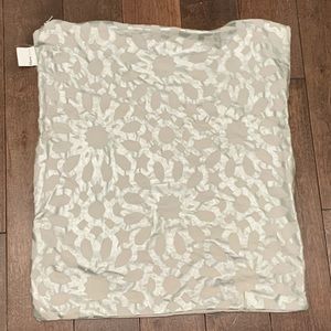 $10 or 3/$20 Silver metallic throw pillow cover